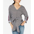Almost Famous Juniors Tie-Front Top by Vanessa Jane