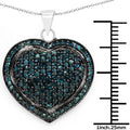 1.25 Carat Genuine Blue Diamond .925 Sterling Silver Pendant by Bids.com