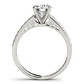 14k White Gold Single Row Prong Set Diamond Engagement Ring (1 3/8 cttw) by Bids.com