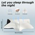 Ergonomic Memory Foam Neck Pillow – Slow Rebound, Back & Side Sleeper by DailySale