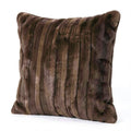 Madison Park MP30-2999 Duke Faux Fur Square Pillow; Chocolate – 20 x 20 In. by Vanessa Jane