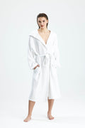 Muslin White Bathrobe by NoaPure.com
