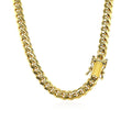 5.0mm 14k Yellow Gold Classic Miami Cuban Solid Chain by Bids.com