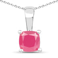 1.80 Carat Genuine Emerald, Glass Filled Ruby & Glass Filled Sapphire .925 Sterling Silver Pendant by Bids.com