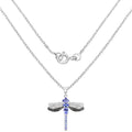 1.93 Carat Genuine Tanzanite and White Topaz .925 Sterling Silver Pendant by Bids.com