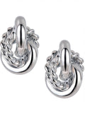 Charter Club Silver-Tone Textured Ring Drop Earrings by Vanessa Jane