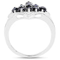 1.80 Carat Genuine Blue Sapphire .925 Sterling Silver Ring by Bids.com