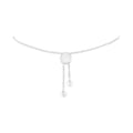 Sterling Silver Diamond Woven Heart Bolo Bracelet (0.1 cttw, H-I Color, I2-I3 Clarity) by Bids.com