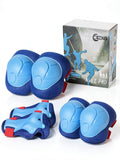 CRZKO Kids Protective Gear, Knee Pads and Elbow Pads 6 in 1 Set with Wrist Guard by Vanessa Jane