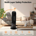 Portable Electric Space Heater with Remote & Thermostat by DailySale