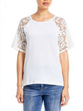 Kim and Cami Swing Lace Short Sleeve Tee, Size Small by Vanessa Jane