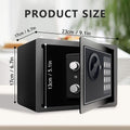 Fireproof Digital Home Safe with Keypad, Sensor Light & Money Bag-Silver by DailySale
