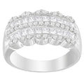 14K White Gold 1 1/7ct. TDW Round and Princess-Cut Diamond Ring(H-I, SI2-I1) by Bids.com