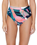 Raisins Juniors’ Printed High-Waist Bikini Bottoms Women’s Swimsuit by Vanessa Jane
