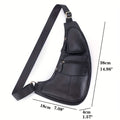 Genuine Leather Crossbody Sling Bag (Unisex) by DailySale