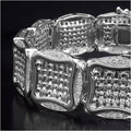 14K Yellow Gold Plated 0.67 Carat Genuine White Diamond .925 Sterling Silver Bracelet by Bids.com
