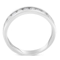 IGI Certified 1/2 Cttw Round Brilliant Cut Diamond 18K White Gold Channel Set Eternity Style Wedding Band Ring (H-I Color, I1-I2 Clarity) - Size 7 by Bids.com