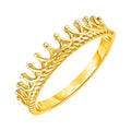 14k Yellow Gold Crown Motif Ring by Bids.com