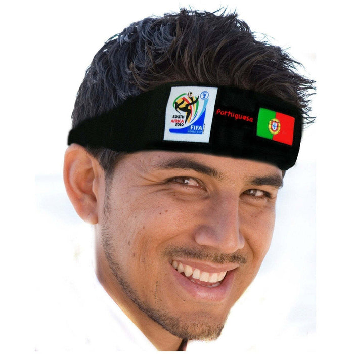 Portugal World Cup Soccer Headband – Official FIFA Licensed Retro Fan Gear by Price Is Right Miami