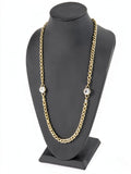 Charter Club Crystal and Large Link 36inches Strand Necklace by Vanessa Jane