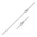 Extendable Cable Chain in 14k White Gold (1.2mm) by Bids.com