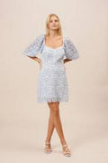 Lucy Paris Womens Floral Print Puff Sleeve Dress, Size XS by Vanessa Jane