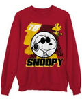 Hybrid Apparel Snoopy Yellow Check Men's Graphic Sweatshirt by Vanessa Jane