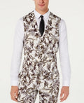 Inc Mens Slim-Fit Botanical Vest, Size XS by Vanessa Jane