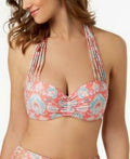Coco Reef Womens Floral Underwire Bikini Swim Top, Size 32/34C by Vanessa Jane
