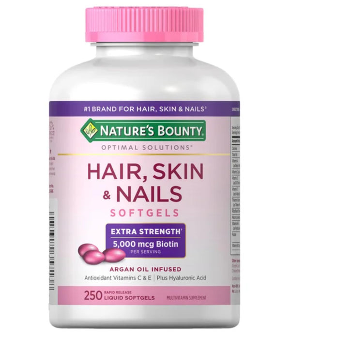 NATURE'S BOUNTY OPTIMAL SOLUTIONS HAIR, SKIN & NAILS X-STRENGTH SOFTGELS by Pasteur Pharmacy