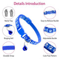 Ca2-Pack: Adjustable Kitten Collar with Bell Name Tag by DailySale