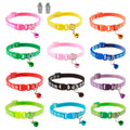 Ca2-Pack: Adjustable Kitten Collar with Bell Name Tag by DailySale