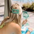 Cabana Cutie Small Flat Rectangle Hair Clip by TELETIES