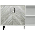 Cabinet with 2-Doors and 3-Open Shelves by DailySale