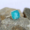 Cabochon Turquoise Engagement Ring - Assorted Sizes