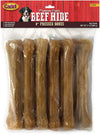 Cadet Pressed Beef Hide Dog Bones , 8 Inch Long-Lasting Rawhide Chews (Best By 9/2026)