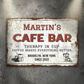 Cafe Bar Sign by Tailored Canvases