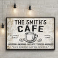 Cafe Sign IV by Tailored Canvases