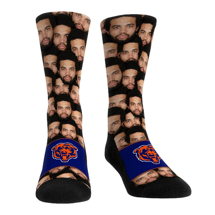 Caleb Williams - Chicago Bears - Face Repeat by Rock 'Em Socks