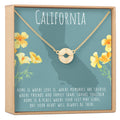 California Compass Pendant Necklace by Dear Ava