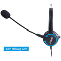 Call Center Hands-Free Noise Cancelling Corded Monaural Headset by DailySale