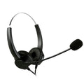Call Center Noise Cancelling Corded Binaural Hands-free Headset with Microphone by DailySale