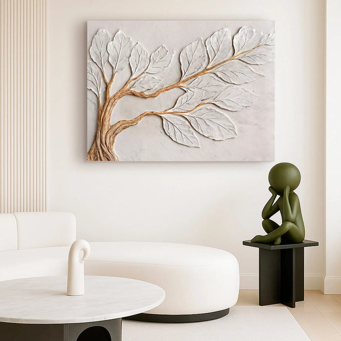 Calm In Ivory Clay Wall Art by Tailored Canvases