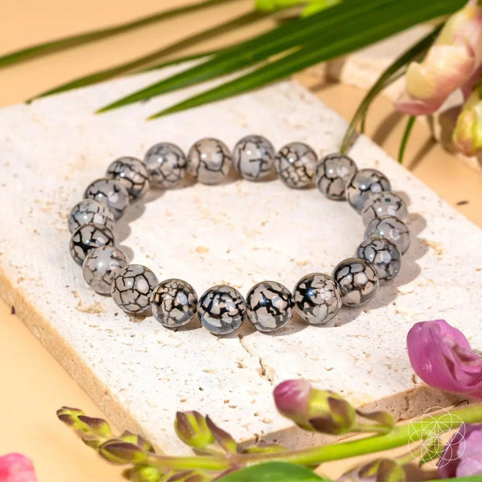 Calm in the Chaos - River Agate Bracelet by Conscious Items