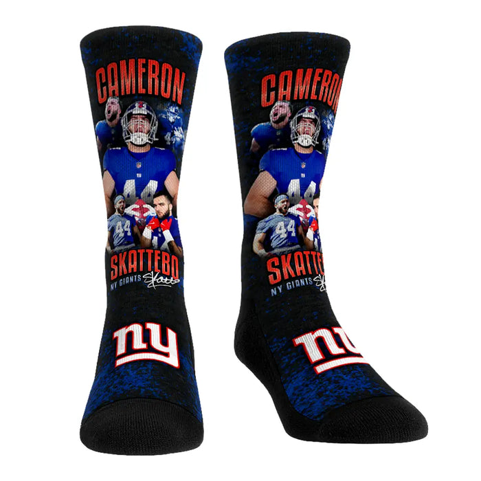 Cam Skattebo - New York Giants - Retro Photo by Rock 'Em Socks