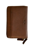Cambridge Full-Grain Leather Double-Zip Travel Organizer Wallet by MiamiLeathers.com