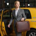 Cambridge Full-Grain Leather Tech Case – Large by MiamiLeathers.com
