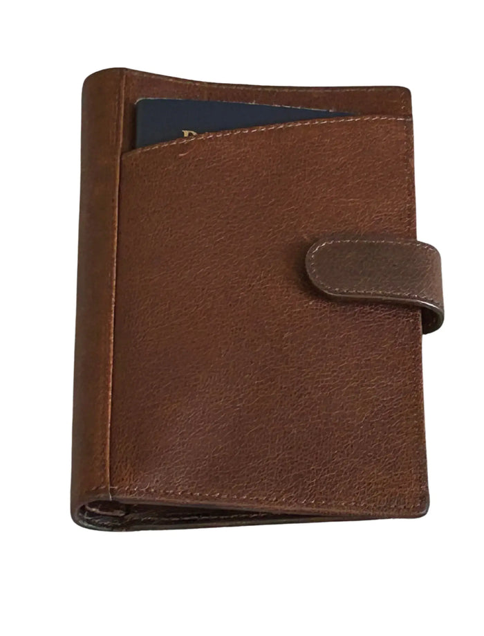 Cambridge Full-Grain Leather Travel Wallet & Passport Organizer by MiamiLeathers.com
