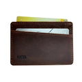 Cambridge Slim Full-Grain Leather Card Wallet with RFID Protection by MiamiLeathers.com