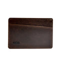 Cambridge Slim Full-Grain Leather Card Wallet with RFID Protection by MiamiLeathers.com